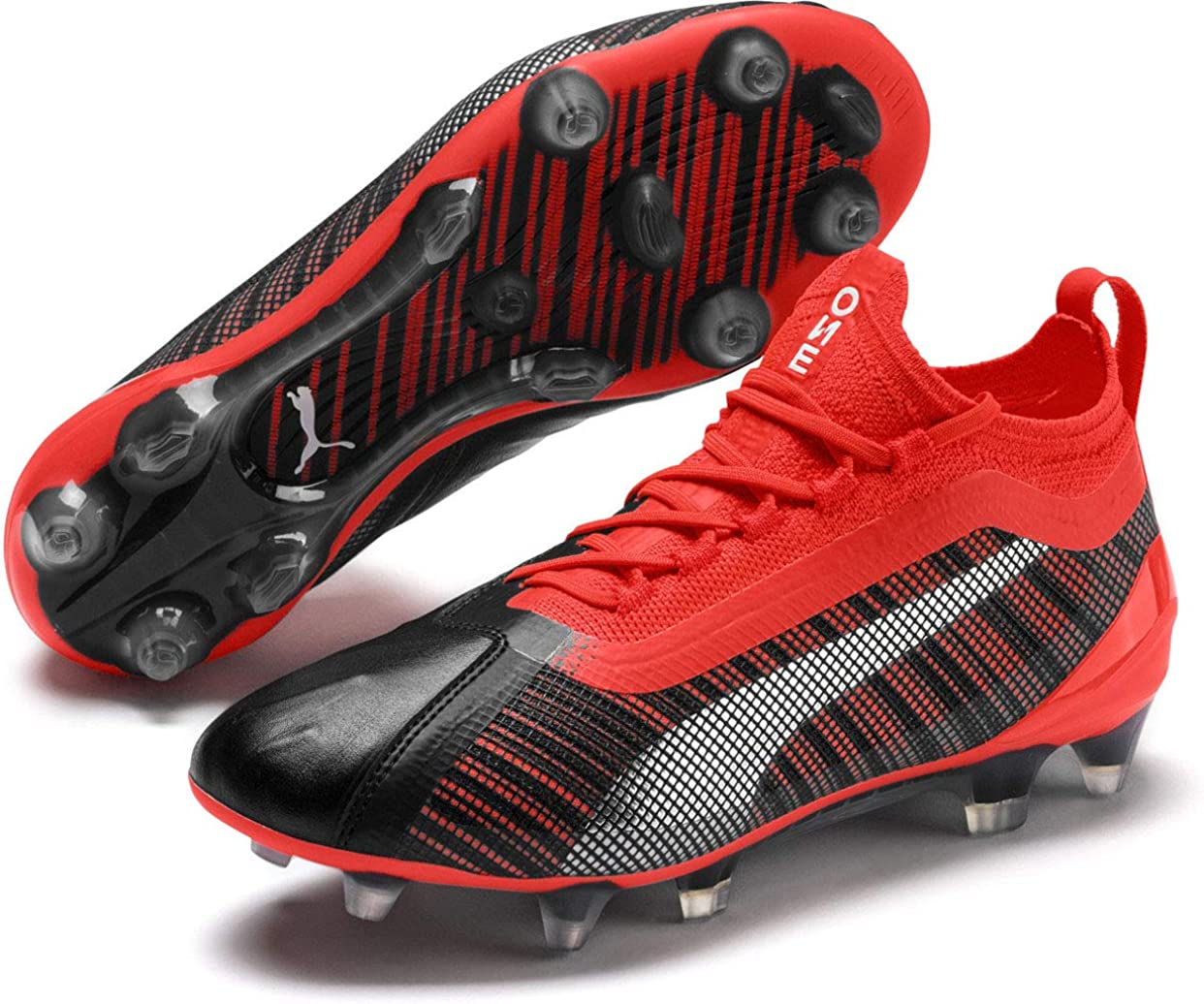 Youth One 5.1 FG/AG Cleats Black/Red/Silver Shop Scoreboard