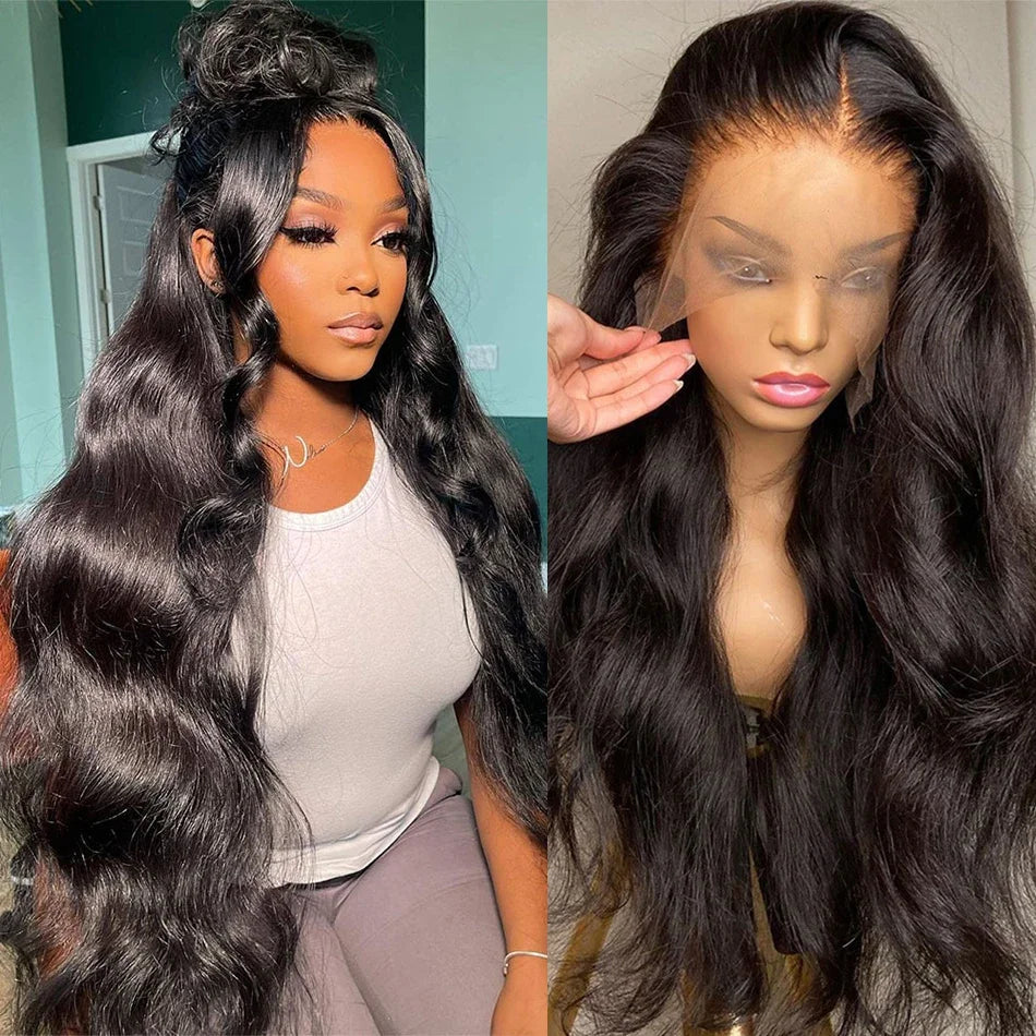 13x4 Lace Frontal Human Hair Wig Brazilian Hair Wigs For Balck Women Pre Plucked 30 Inch Free Shipping Body Wave Lace Front Wig