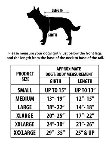 Sizing Chart & How to Measure Your Dog