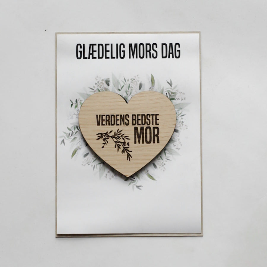 Billede af MORS DAG KORT "VERDENS BEDSTE MOR" - Mors dag - Living Nature