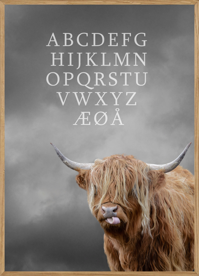 CATTLE ABC – BØRNEPLAKAT – Børneplakater – Living Nature