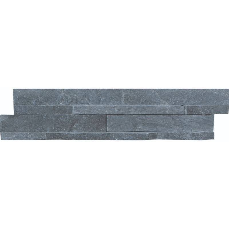 Titanium Quartzite 6x24 Stacked Stone Ledger Panel