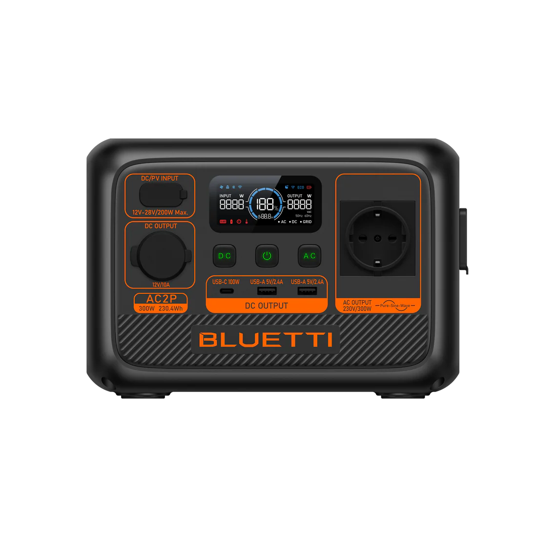 Bluetti AC2P Station Électrique Solaire | 300W 230.4Wh