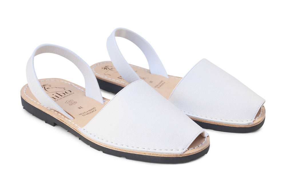Mibo Avarcas White Menorcan Sandals - THE AVARCA STORE
