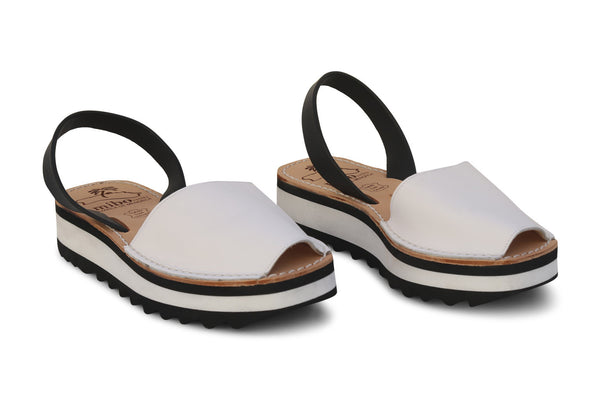 Mibo Sport Avarcas White Menorcan Sandals - THE AVARCA STORE