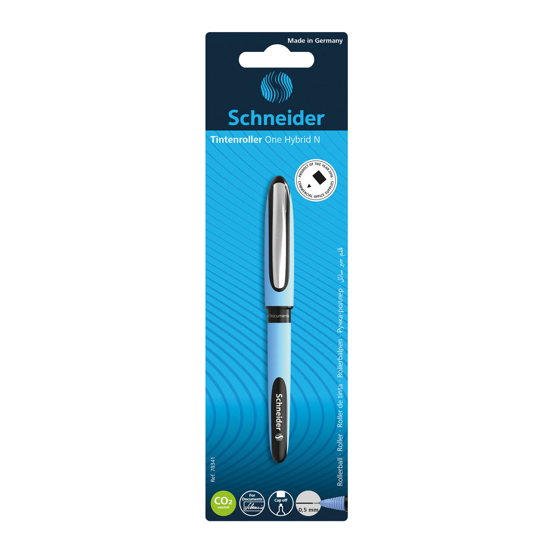 SCHNEIDER One Change Roller Ball Pen-Blue