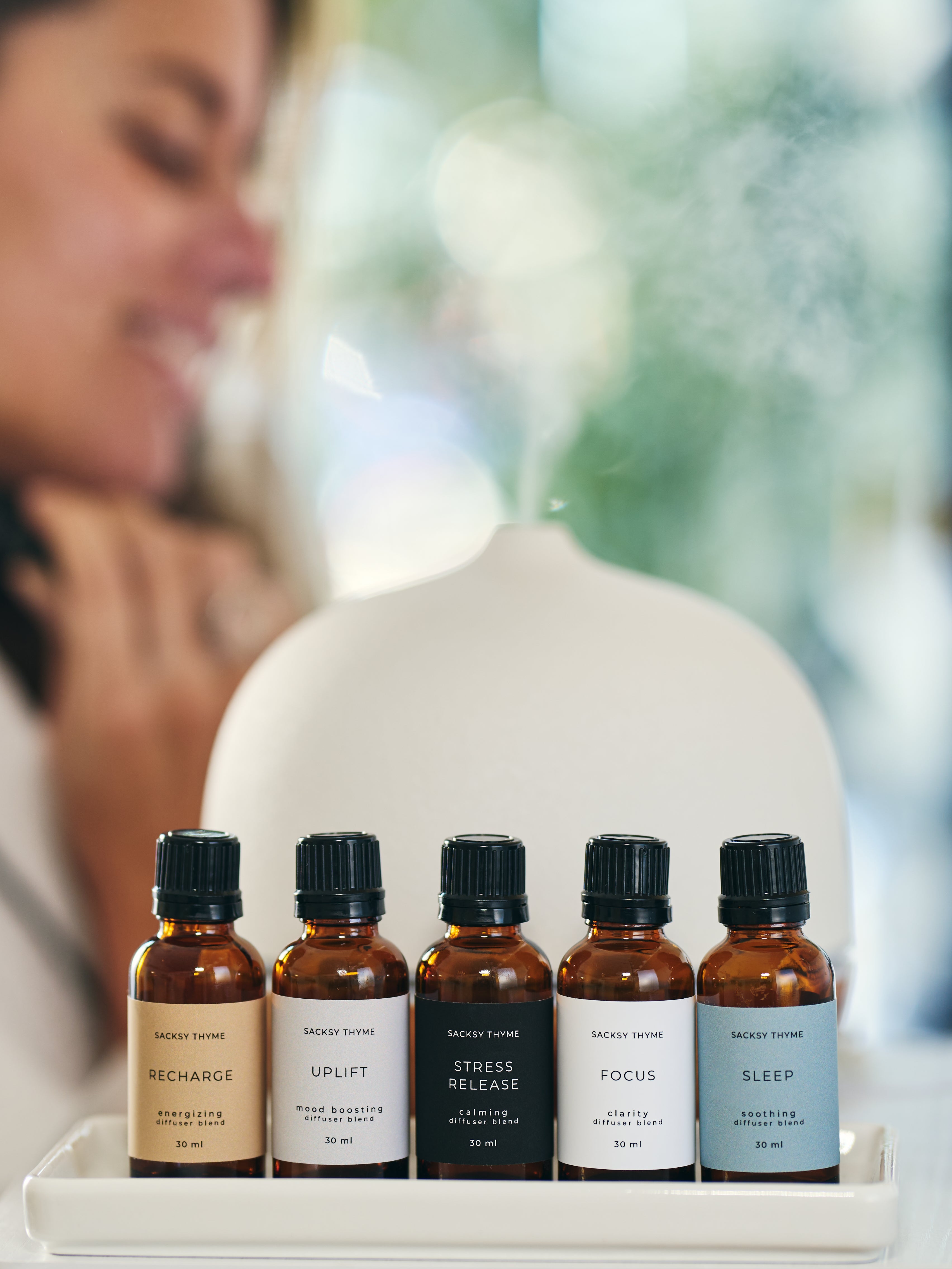 Sacksy Thyme’s Essential Oil Diffuser Blends