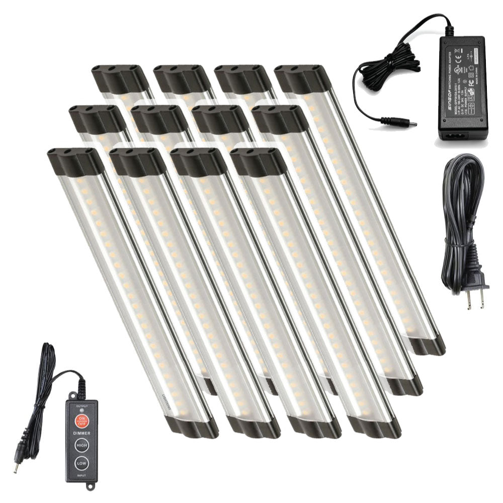 6 Inch Cool White Modular LED Under Cabinet Lighting - Standard Kit (4