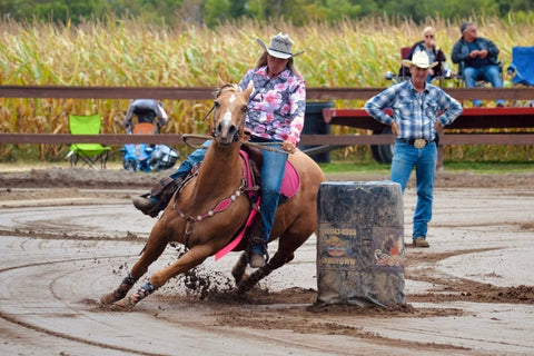 Crystal Vogel is a barrel racer and North 40 Performance Distributor