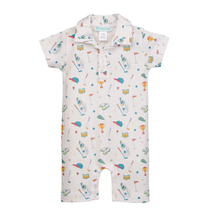 Feather Baby Links Collared Romper - BabyBliss
