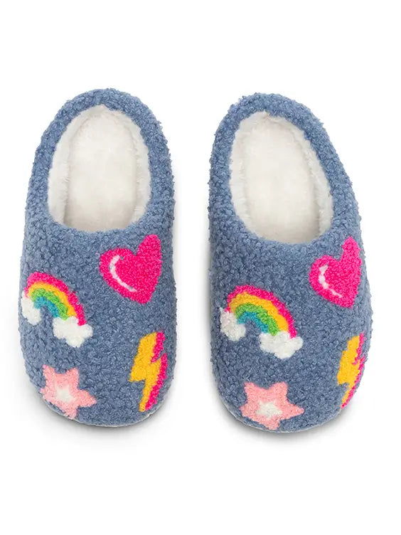 Denim Patch Kids Slippers