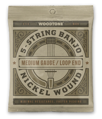 woodtone banjo strings medium gauge