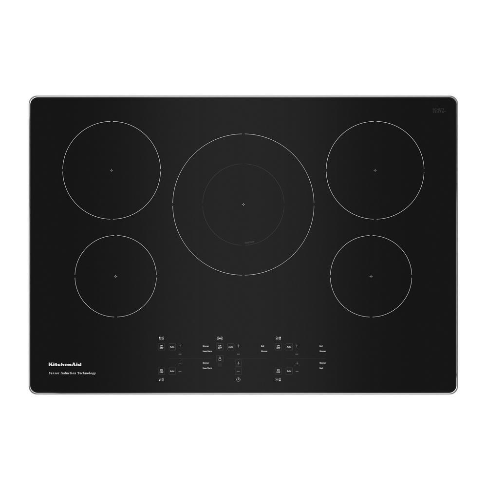 KitchenAid 36 Electric Cooktop with 5 Elements and Knob Controls - Black