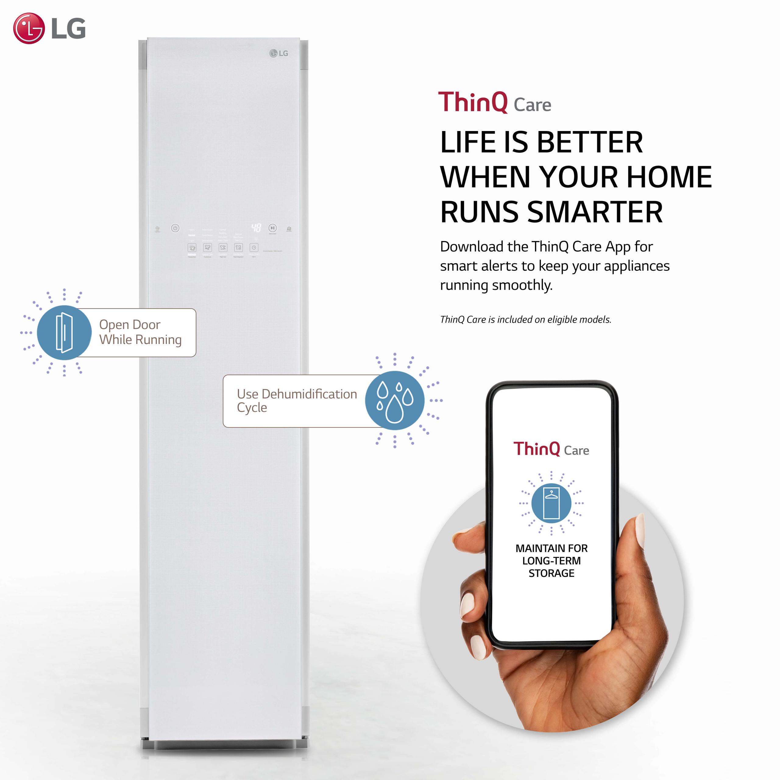 LG Styler Steam Closet with TrueSteam Technology and Exclusive Moving  Hangers