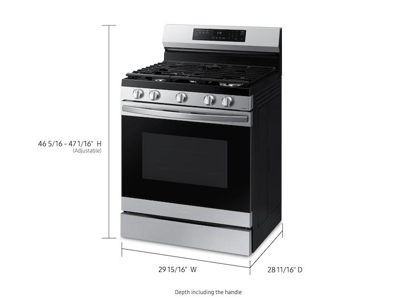 Samsung 6.3 Cu. ft. Smart Freestanding Electric Range with No-Preheat Air Fry, Convection+ & Griddle - Stainless Steel