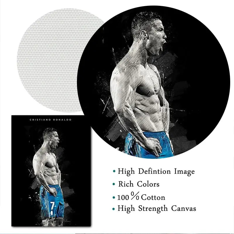 Football Star Posters Canvas Prints for Home Decor