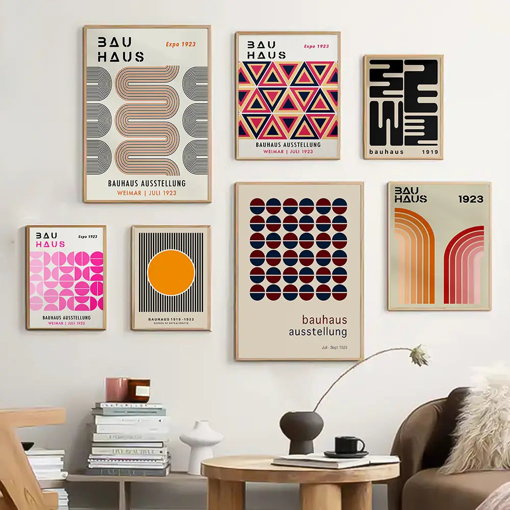 Bright Geometric Wall Art Canvas Print