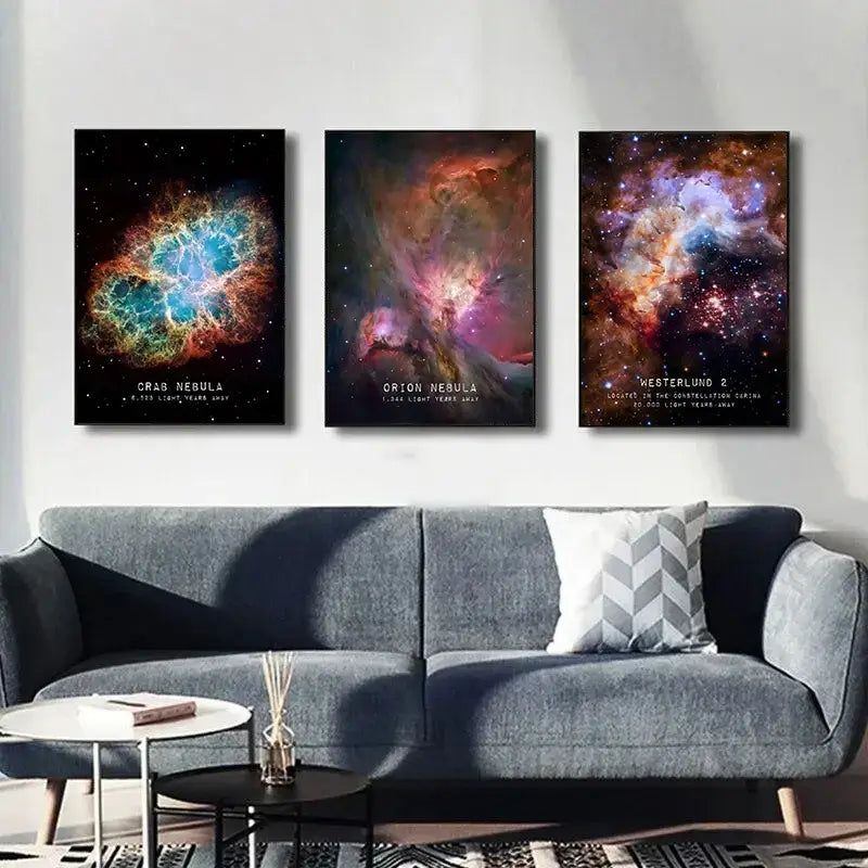 Modern Galaxy Canvas Art Prints for Home