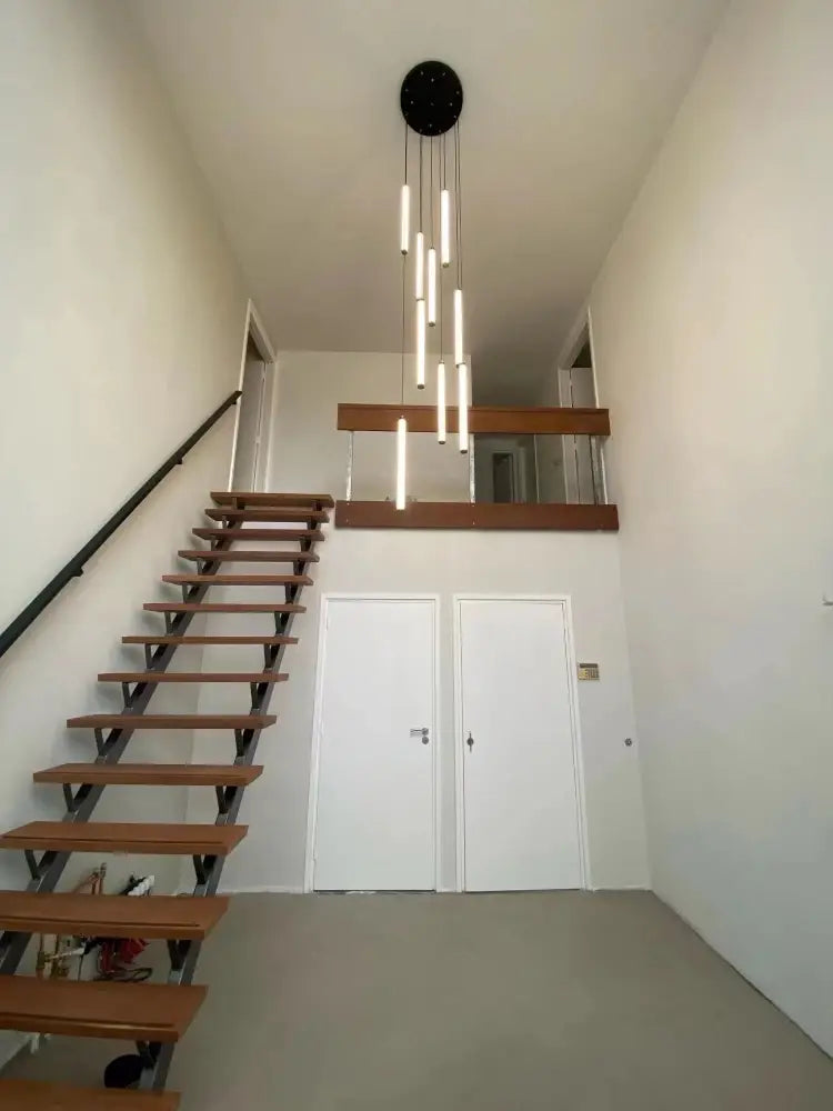 LED Spiral Staircase Chandelier for Home