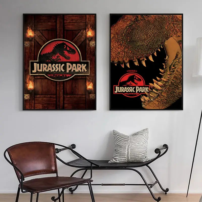Jurassic Park Dinosaur Canvas Wall Art