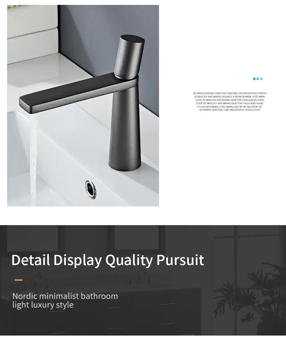 Grifo de lavabo de latón dorado para lavabo de baño