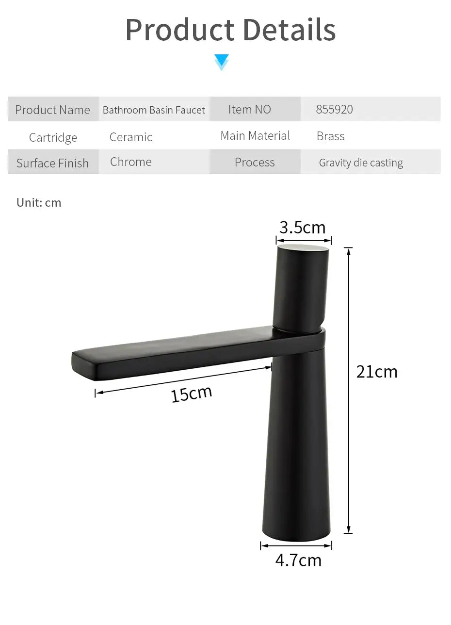 Grifo de lavabo de latón dorado para lavabo de baño