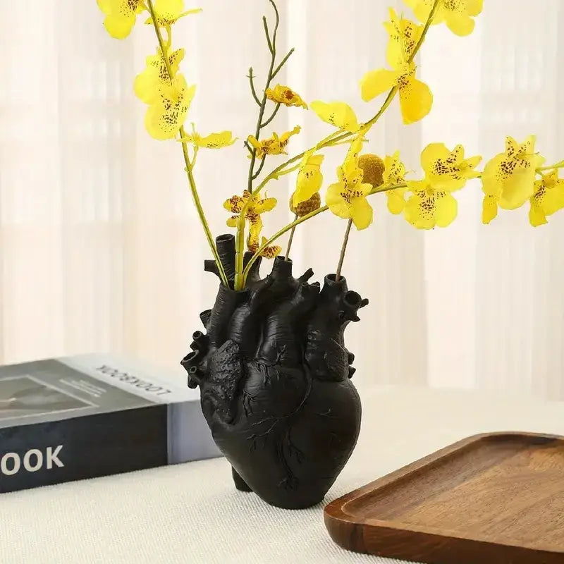 Heart Shape Resin Vase - 4 Colors