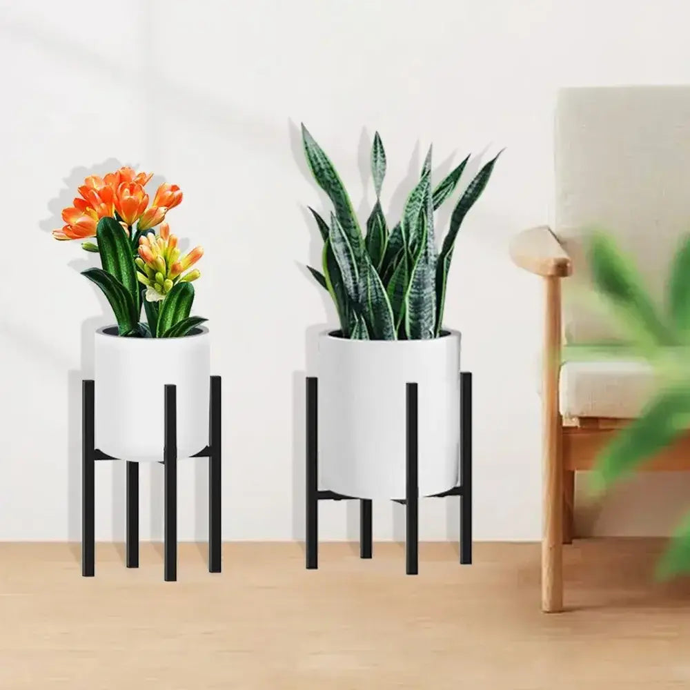 Soporte metálico ajustable para plantas, para macetas de 12 a 16 pulgadas
