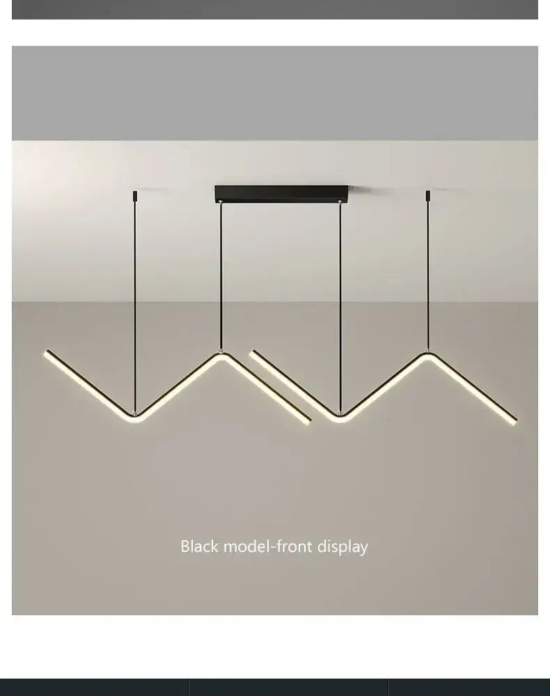 Contemporary LED Pendant Lights 2-Head 90cm