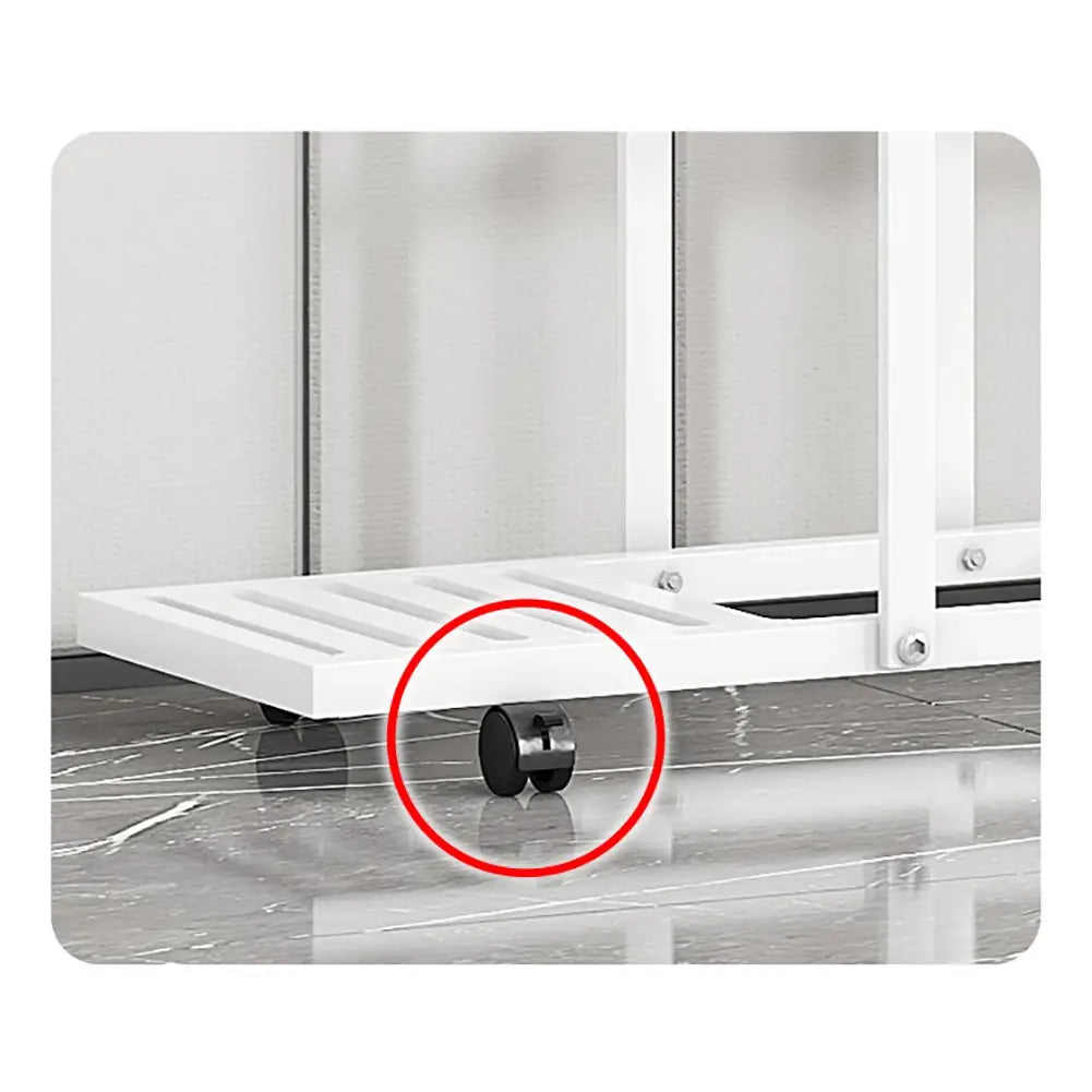 Soporte para plantas de hierro forjado con ruedas