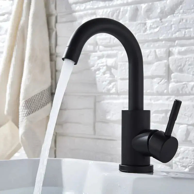 Grifo giratorio para lavabo de baño de acero inoxidable 304
