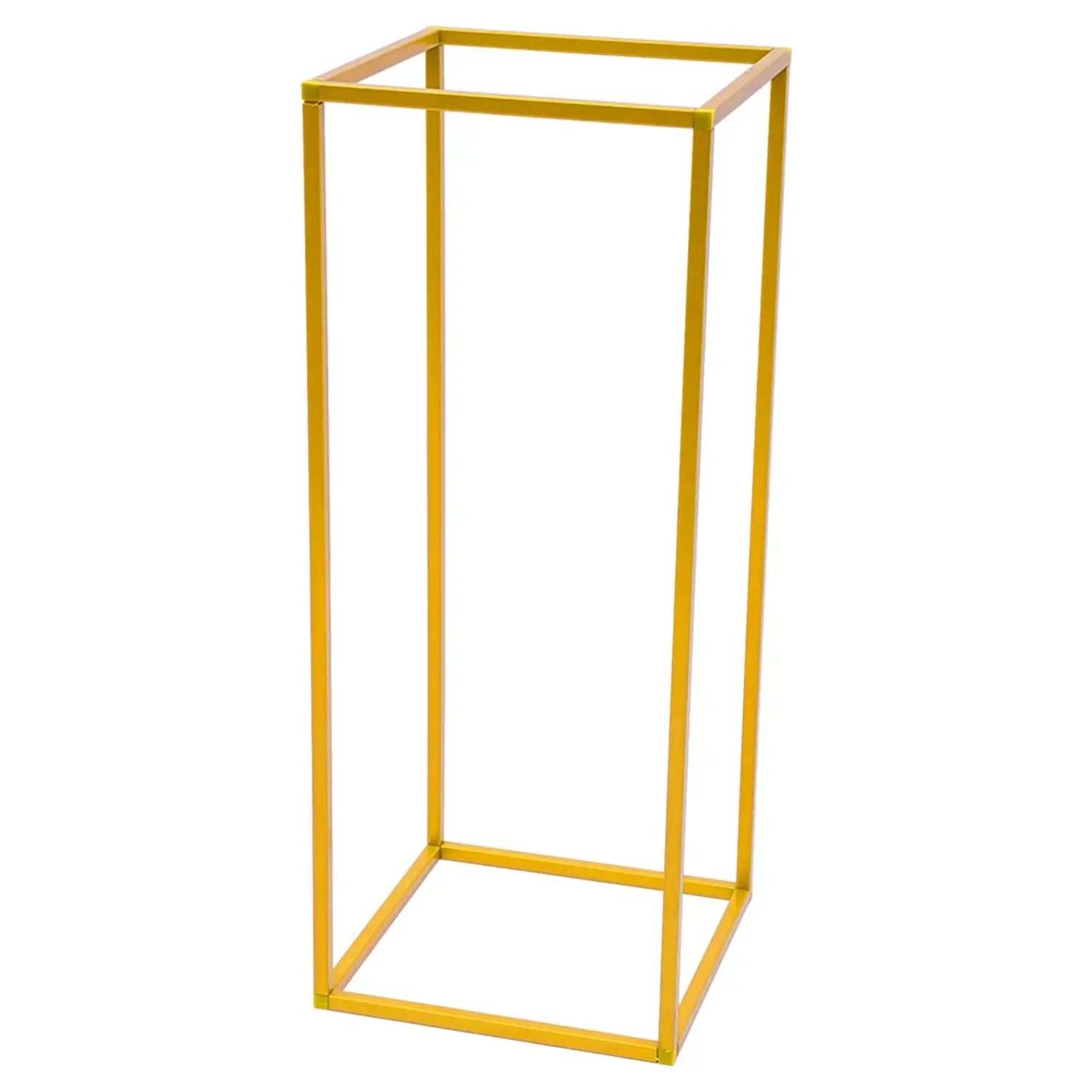 Juego de soporte floral de boda de metal dorado