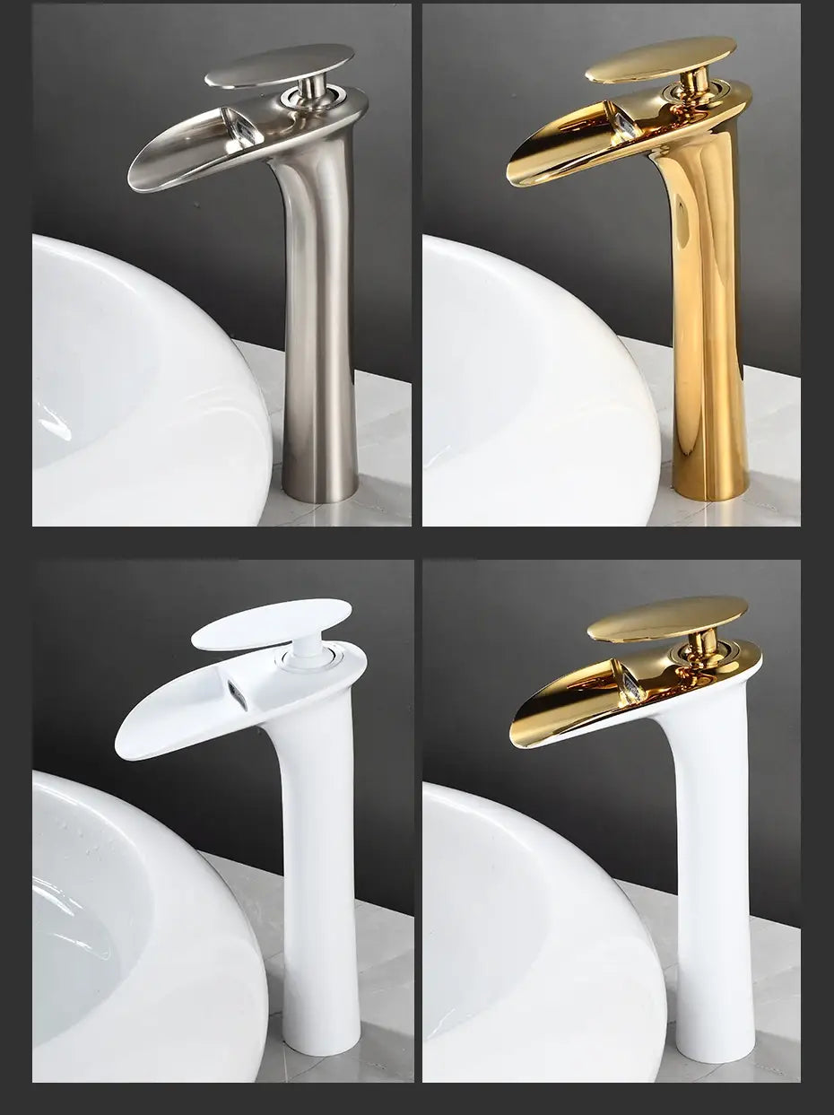 Grifo mezclador de baño Black Waterfall