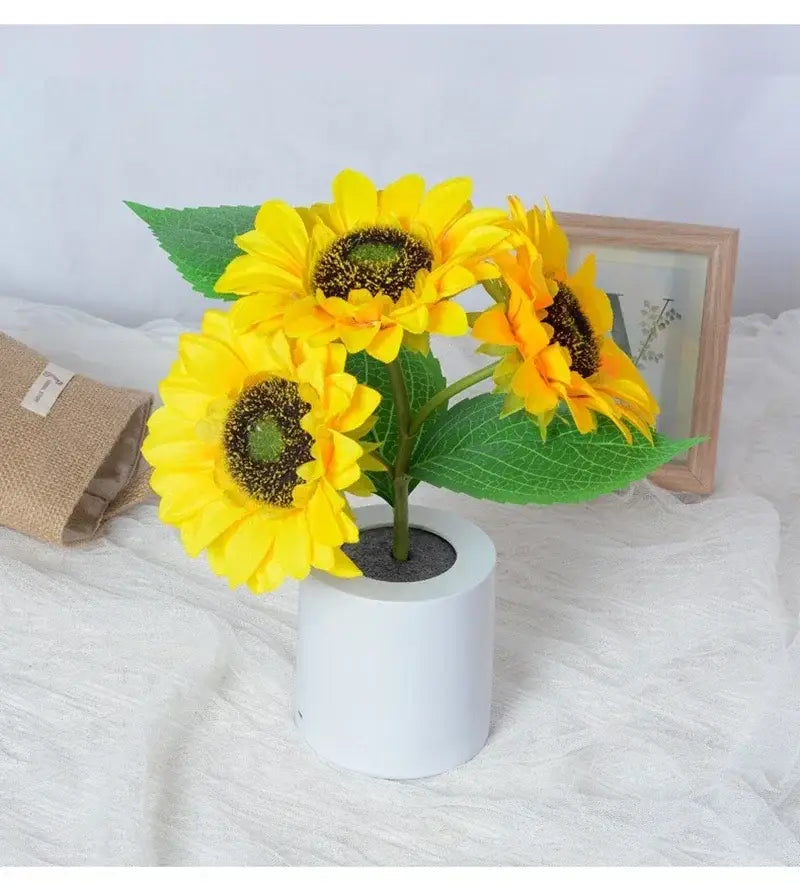 Rechargeable Sunflower LED Night Light for Bedroom