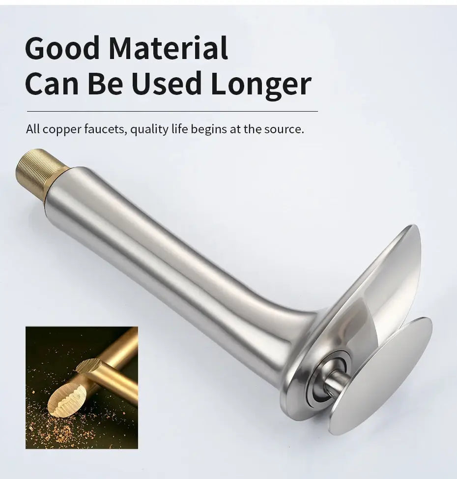 Grifo mezclador de baño Black Waterfall