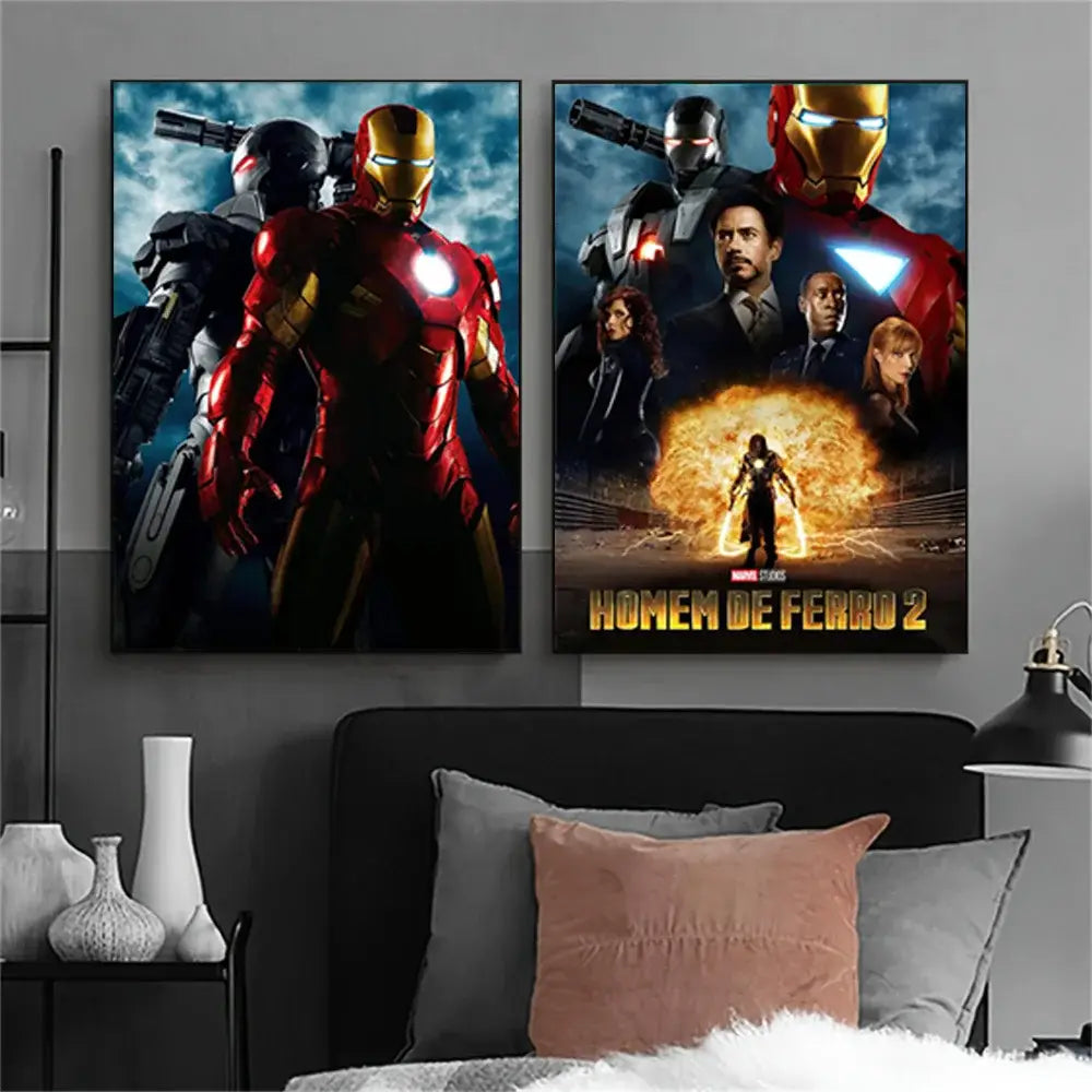 Marvel Iron Man Home Decor Poster Canvas