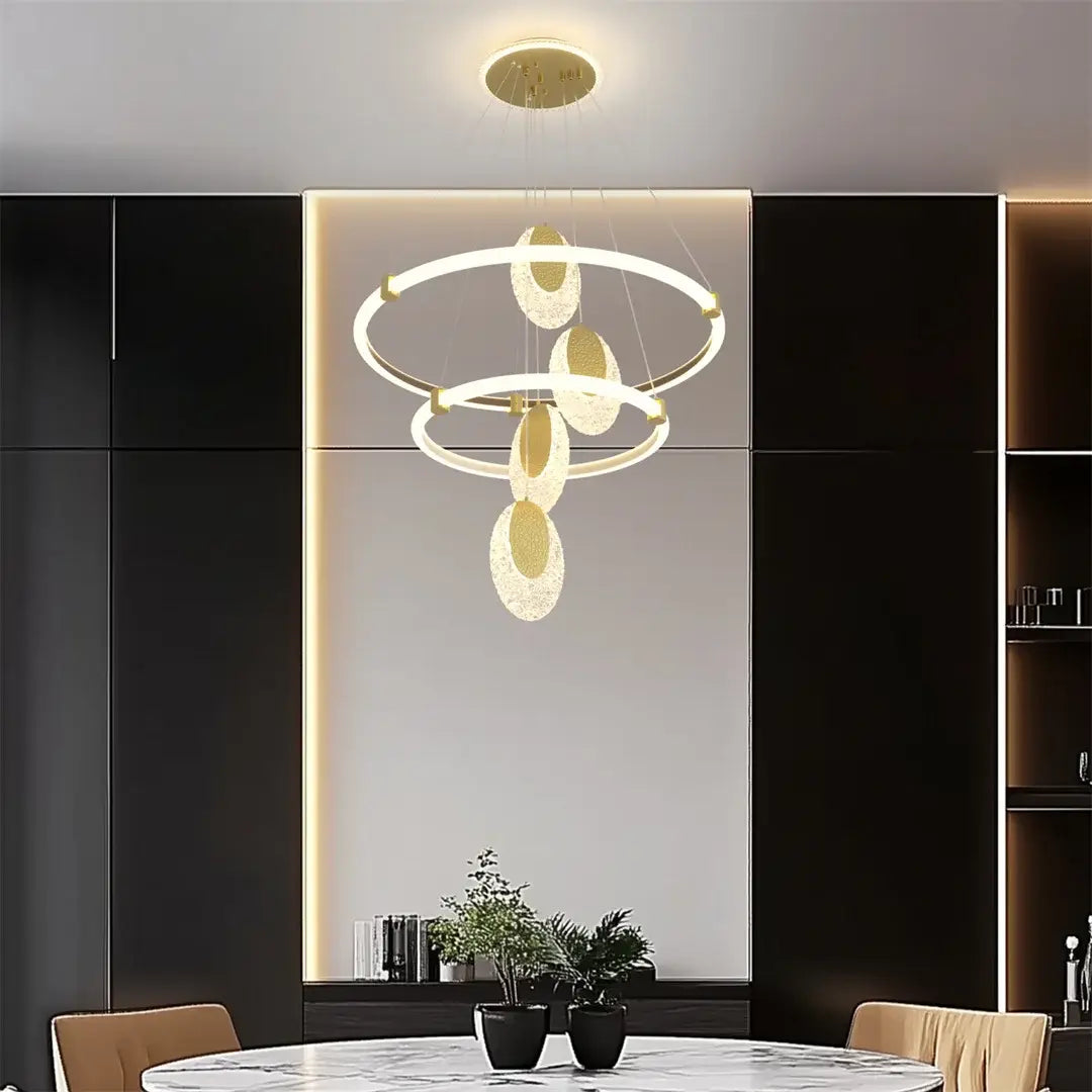 Modern 3-Layer LED Chandelier Pendant Light