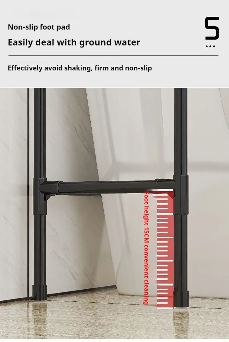 Estante de almacenamiento para inodoro y baño: ahorra espacio