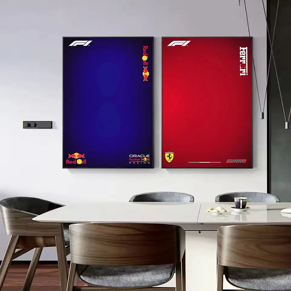 Minimalist Formula 1 Canvas Wall Art