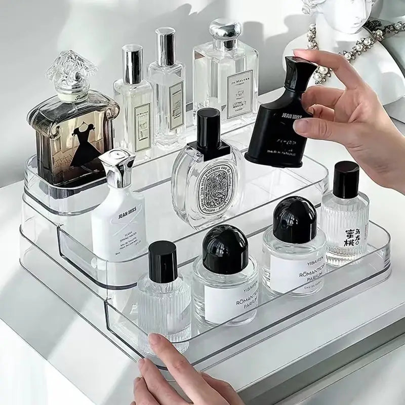 Organizador de perfumes y cosméticos de 3 niveles