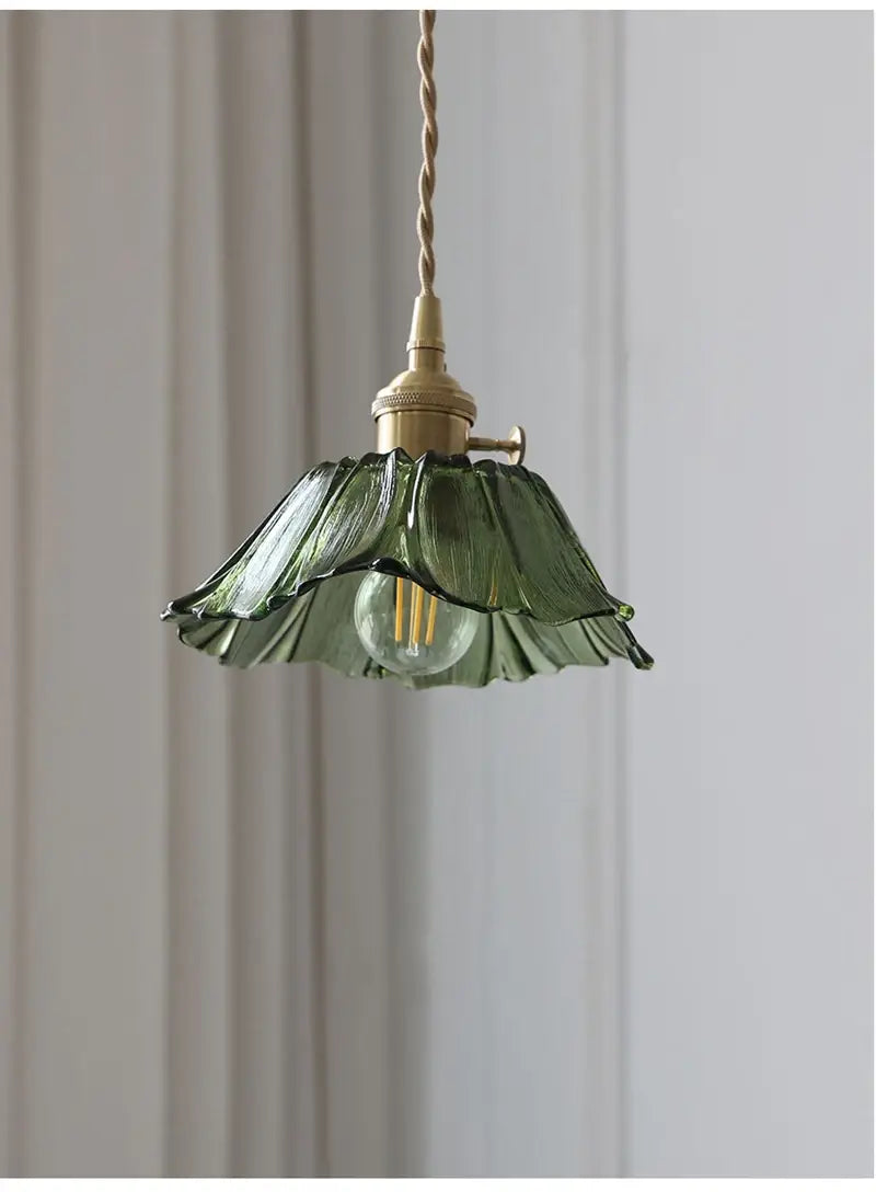 Vintage Flower Glass Pendant Lights - Home Decor