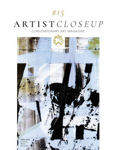Couverture d'ARTIST CLOSEUP, numéro 15, un magazine d'art contemporain.