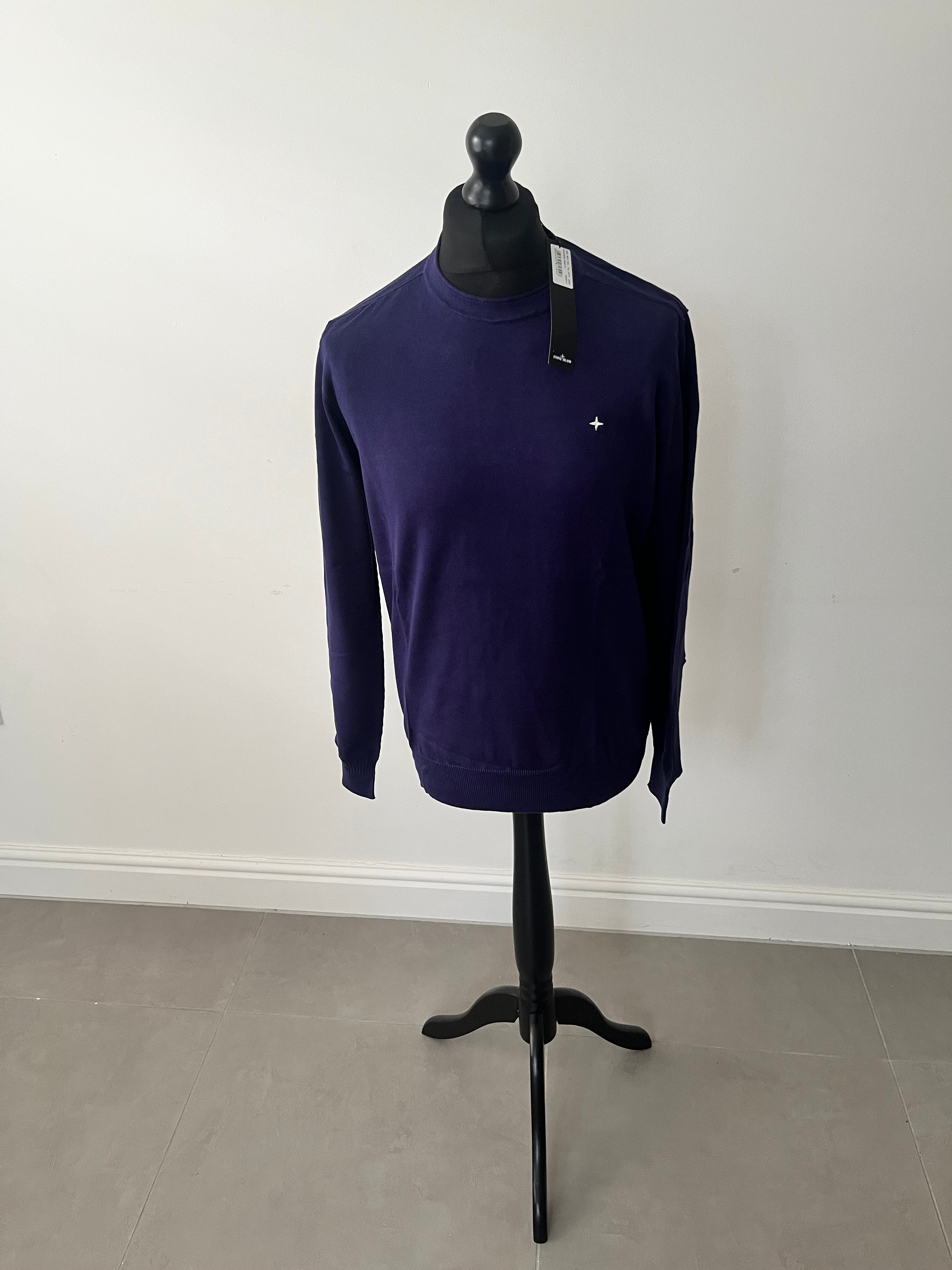 Image of Stone Island Stellina Logo Knit (Purple)