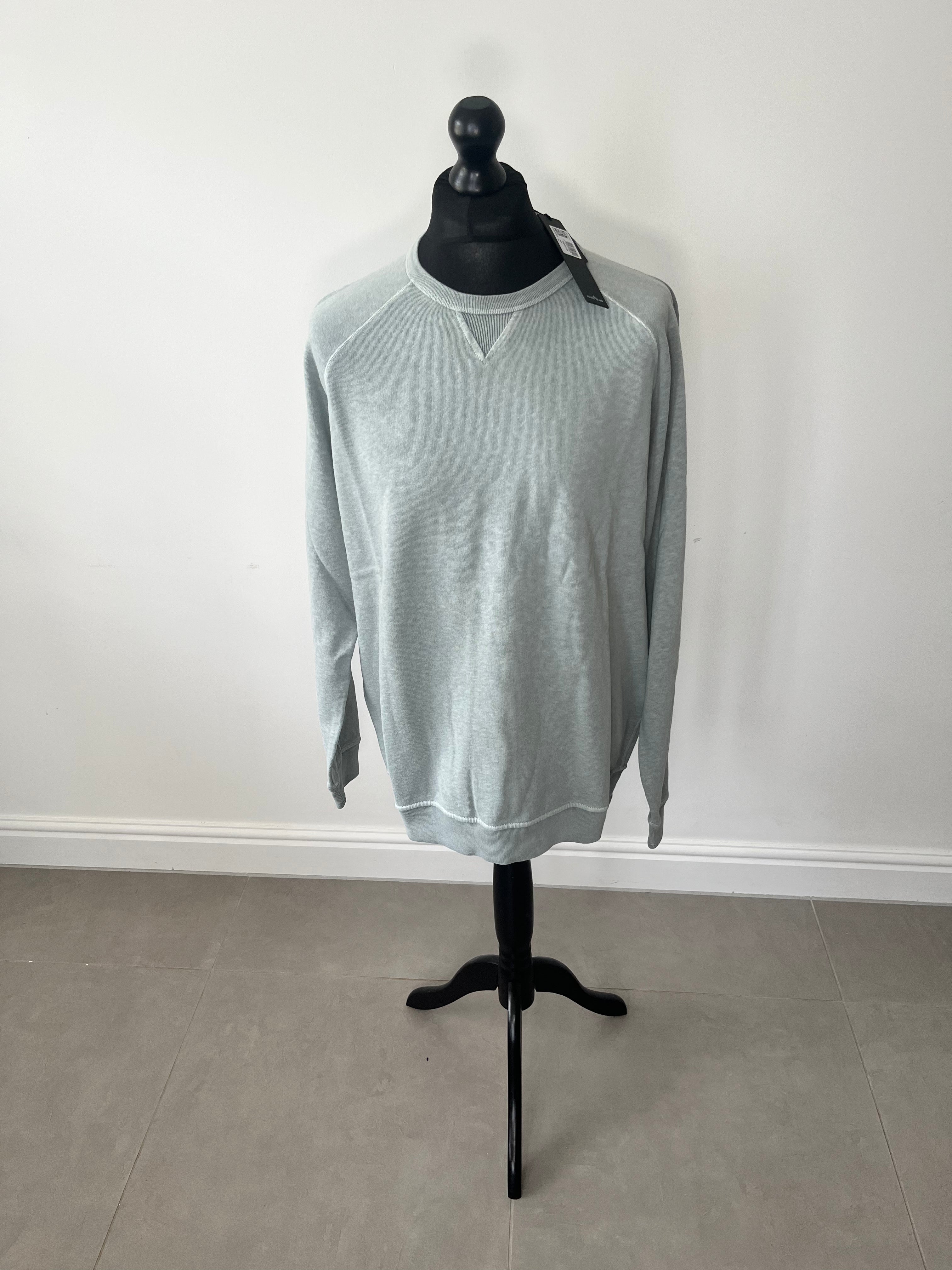 image of Stone Island Garment Dyed Old Effect Sweatshirt (Sky Blue)