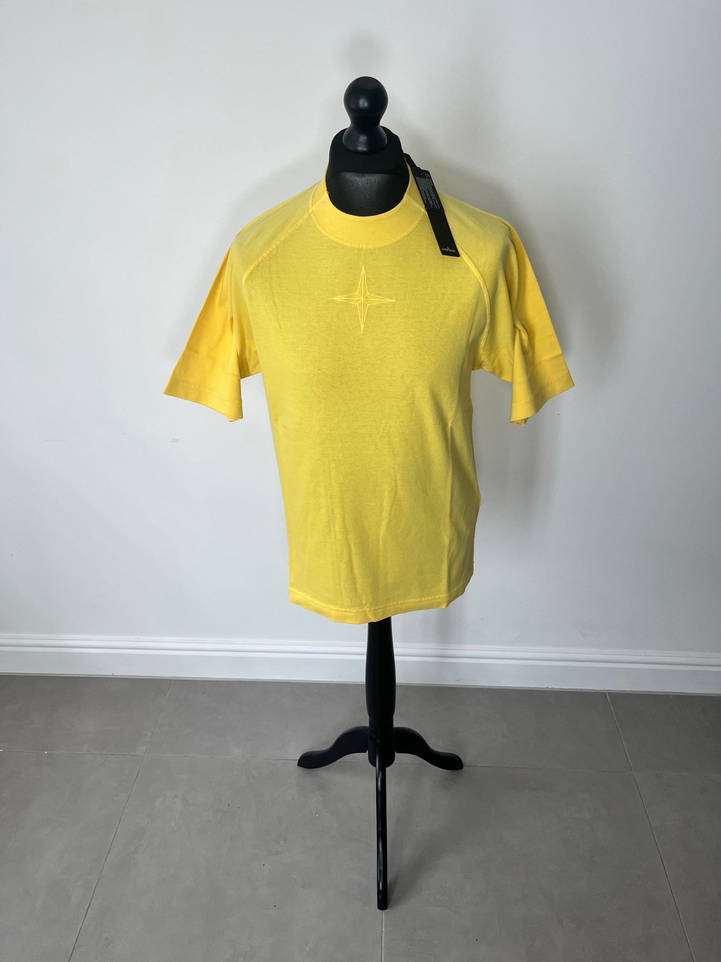 image of Stone Island ‘Old’ Treatment T-Shirt (Yellow)