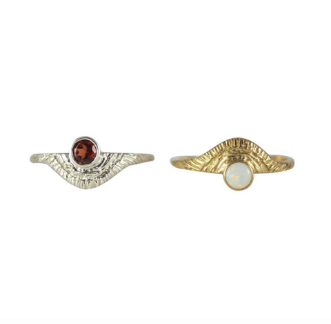 Day Rings with Gemstones