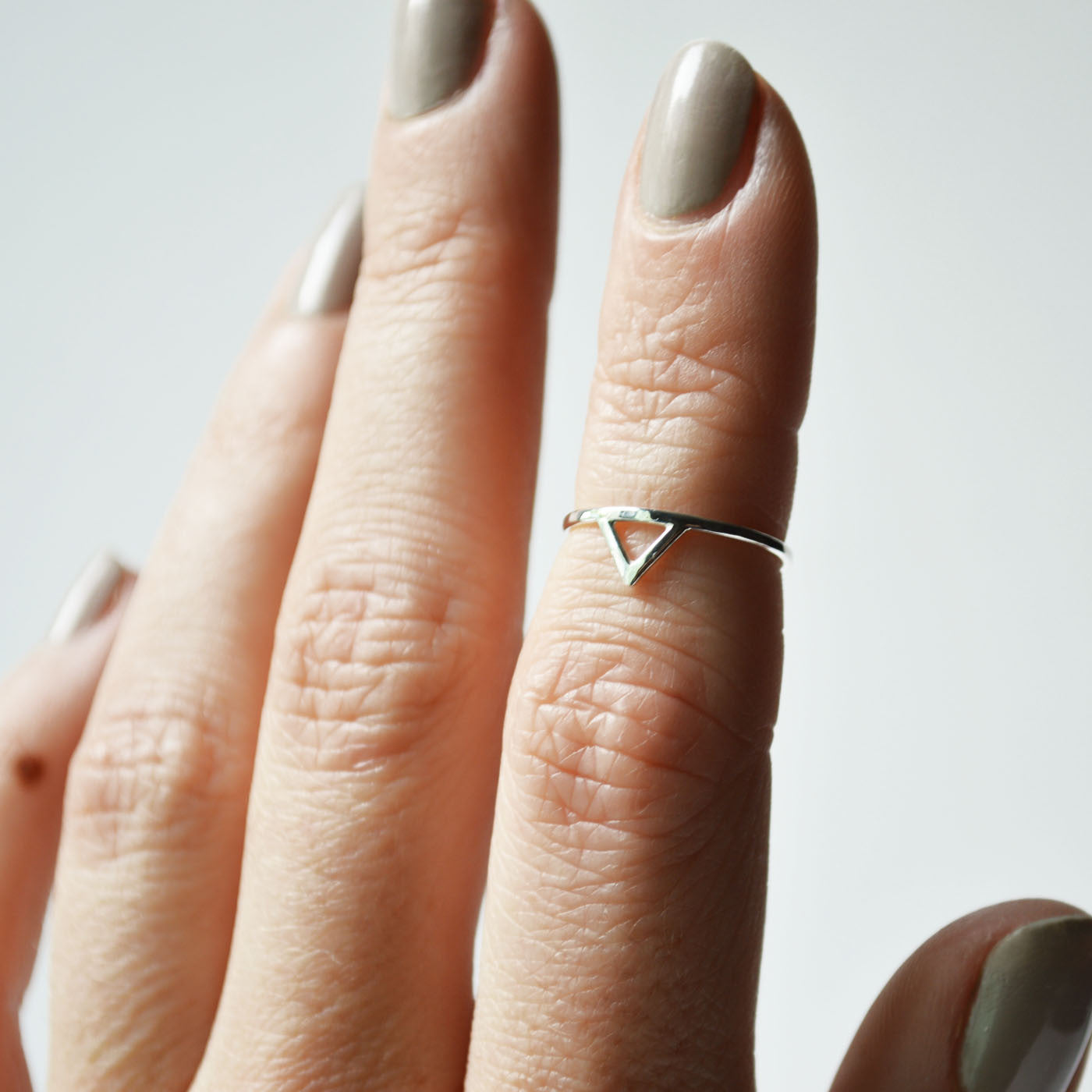 Silver Spike Ring