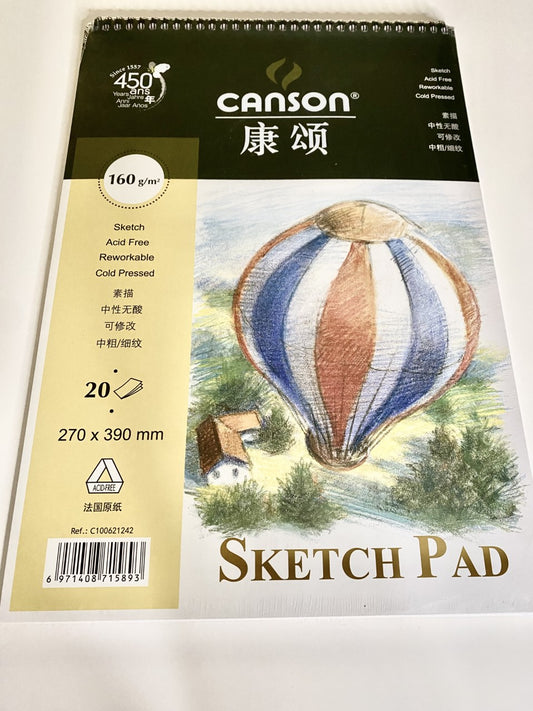 Watercolor 200 g paper sketchbook 195 x 270mm – Jennvic