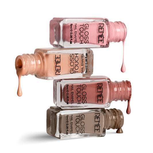 RENEE Gloss Touch Set of 4 Nail Enamels, 5ml each