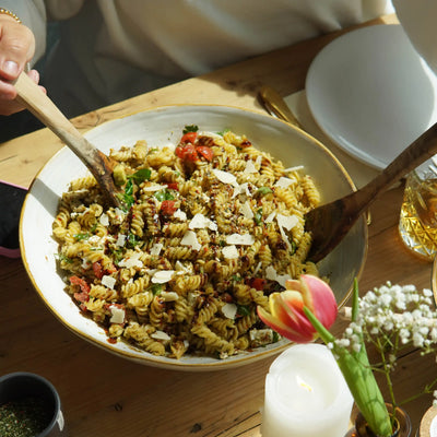 Mediterraner Nudelsalat